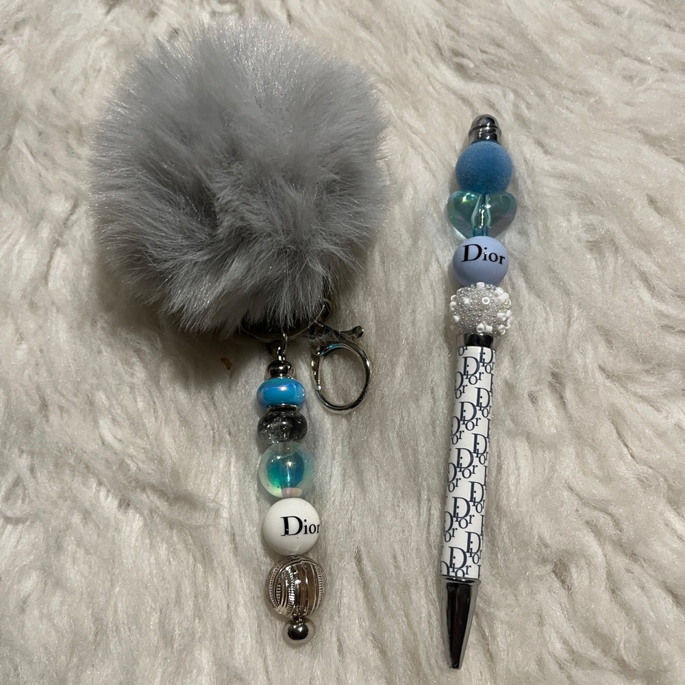 Beaded Stylus Pen & Keychain
